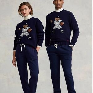 Polo Ralph Lauren Yankees Bear Sweater Navy - M